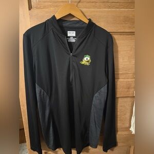 Women's Black Long-Sleeve Quarter-Zip Pullover with Team Logo